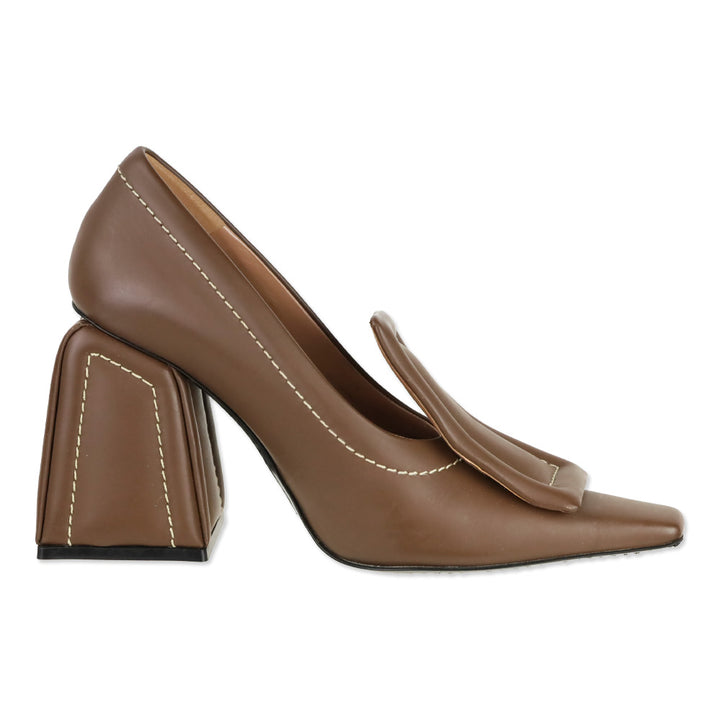 Marni Pre-Fall 2017 Brown Leather Pumps