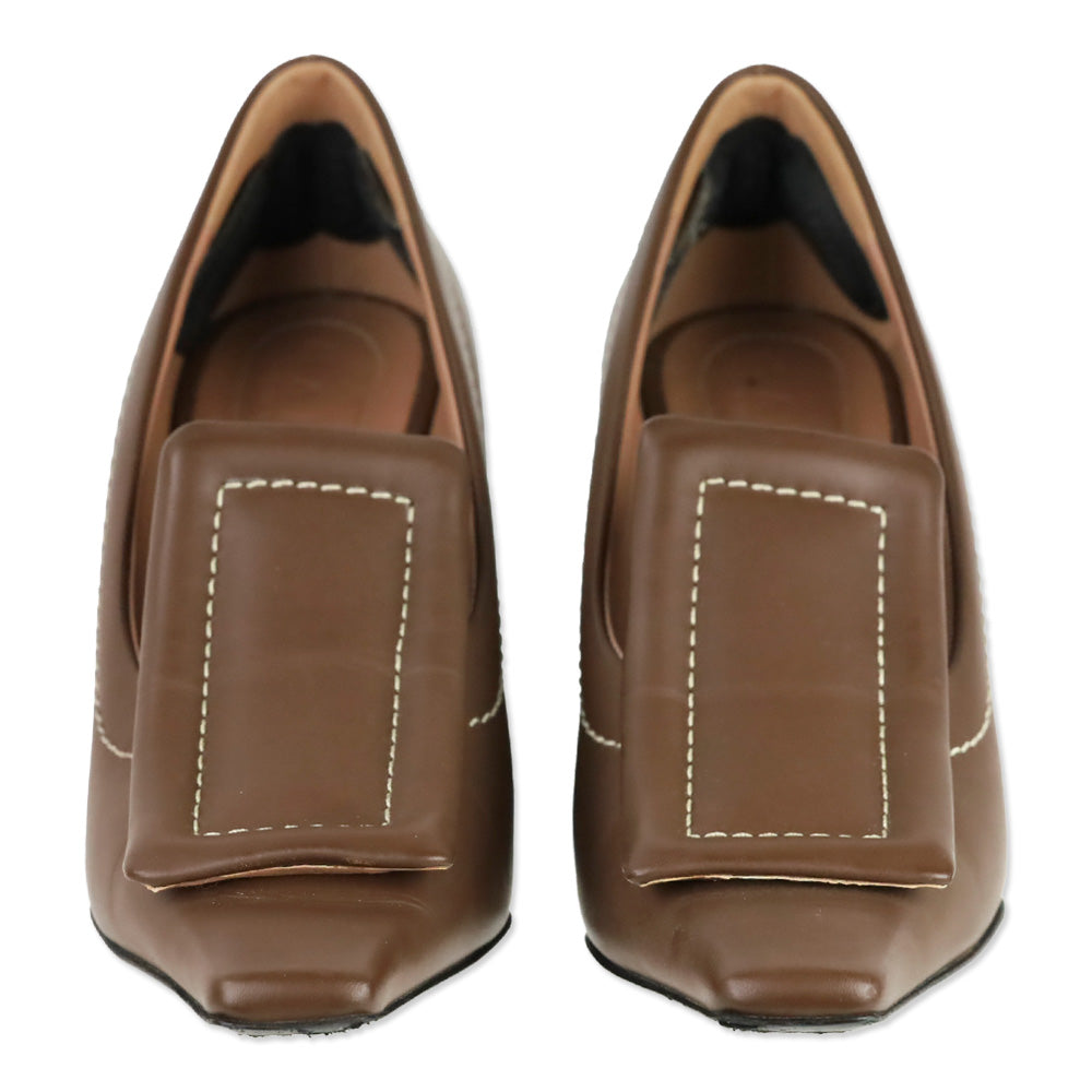 Marni Pre-Fall 2017 Brown Leather Pumps