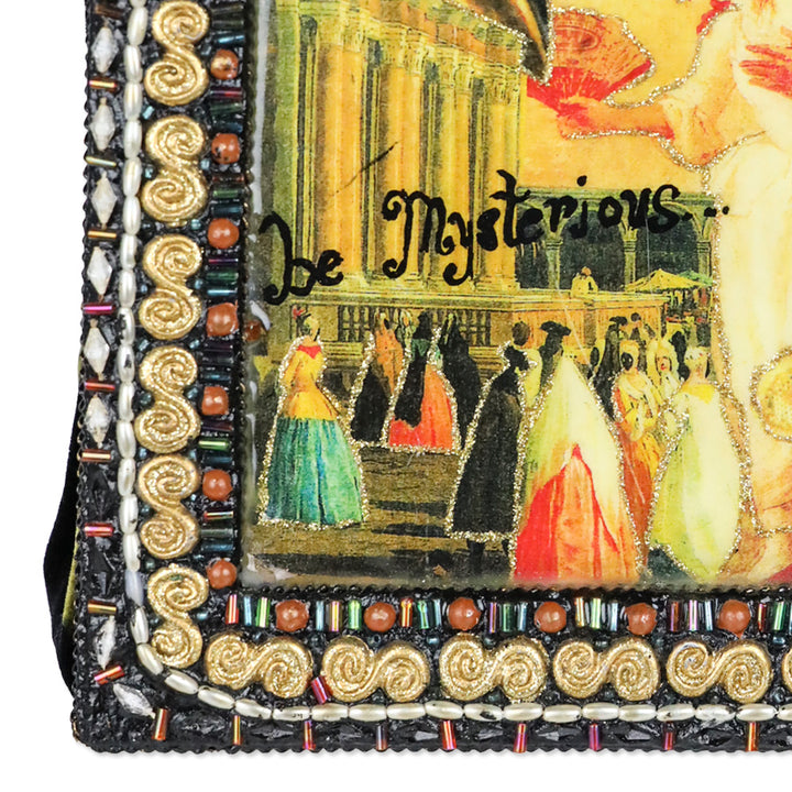 Mary Frances Be Mysterious Masquerade Beaded Handbag