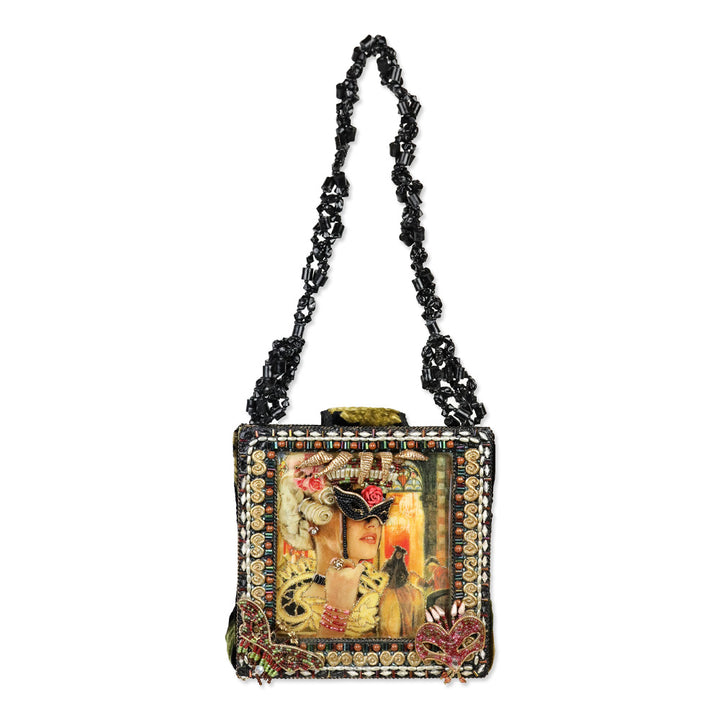 Mary Frances Be Mysterious Masquerade Beaded Handbag