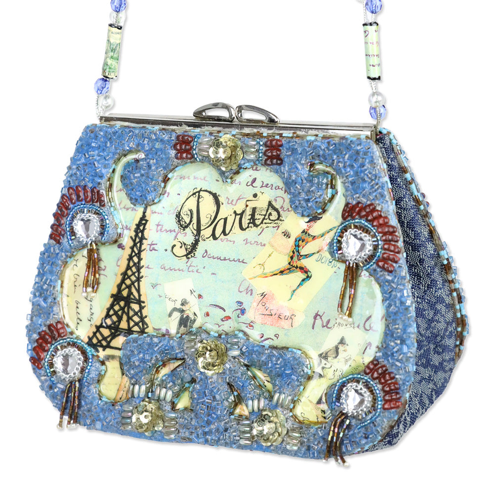 Mary Frances French Connection Beaded Shoulder Bag