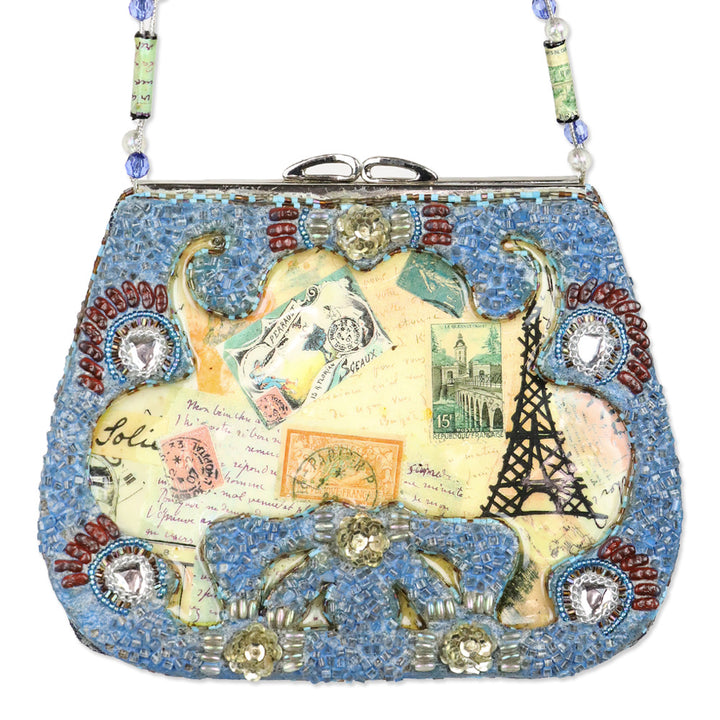 Mary Frances French Connection Beaded Shoulder Bag