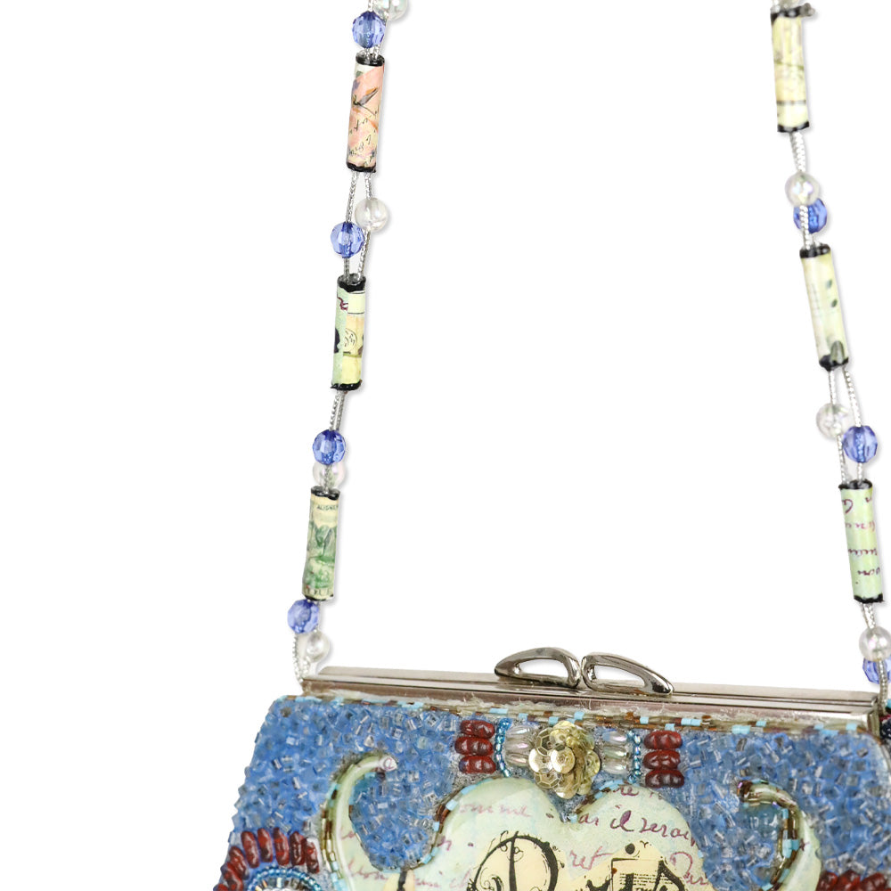 Mary Frances French Connection Beaded Shoulder Bag