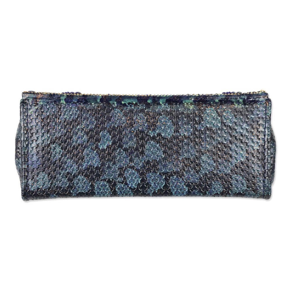 Mary Frances Peacock Beaded Shoulder Handbag