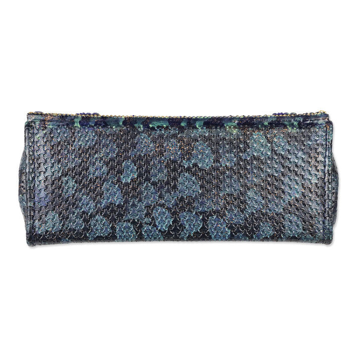 Mary Frances Peacock Beaded Shoulder Handbag