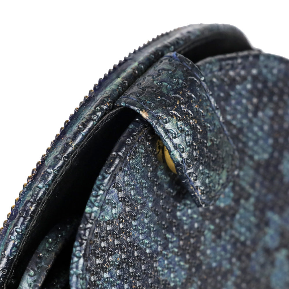 Mary Frances Peacock Beaded Shoulder Handbag