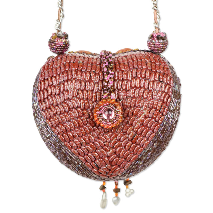 Mary Frances Razzle Dazzle Heart Beaded Handbag