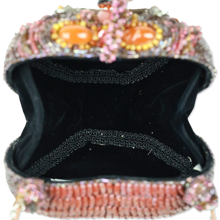 Mary Frances Razzle Dazzle Heart Beaded Handbag