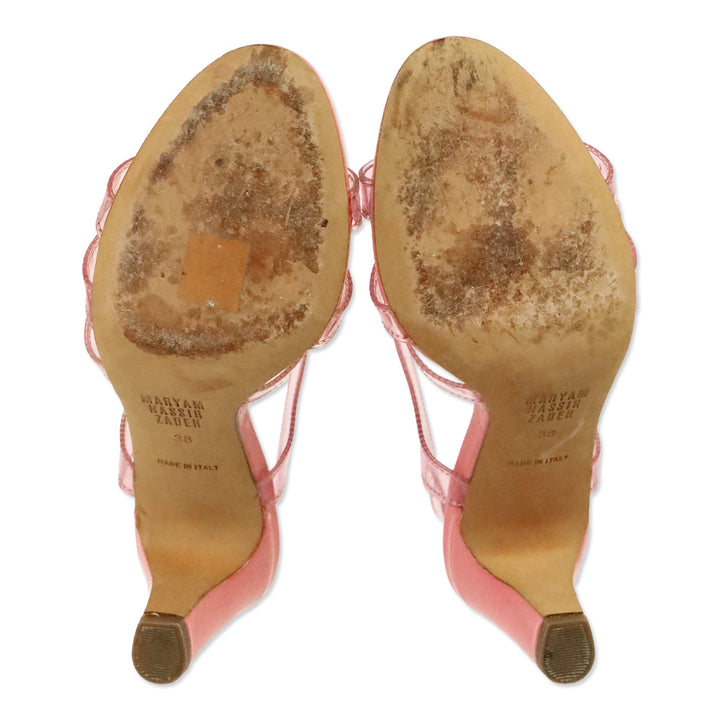 Maryam Nassir Zadeh Pink Translucent PVC Paros Sandal