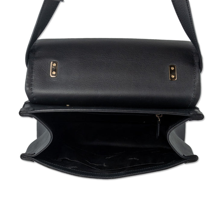 Max Mara Black Leather Ottelia J Satchel