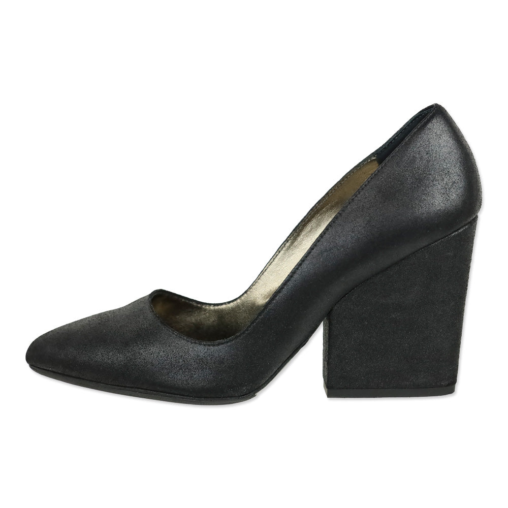 Max Mara Black Leather Pointed Toe Pumps