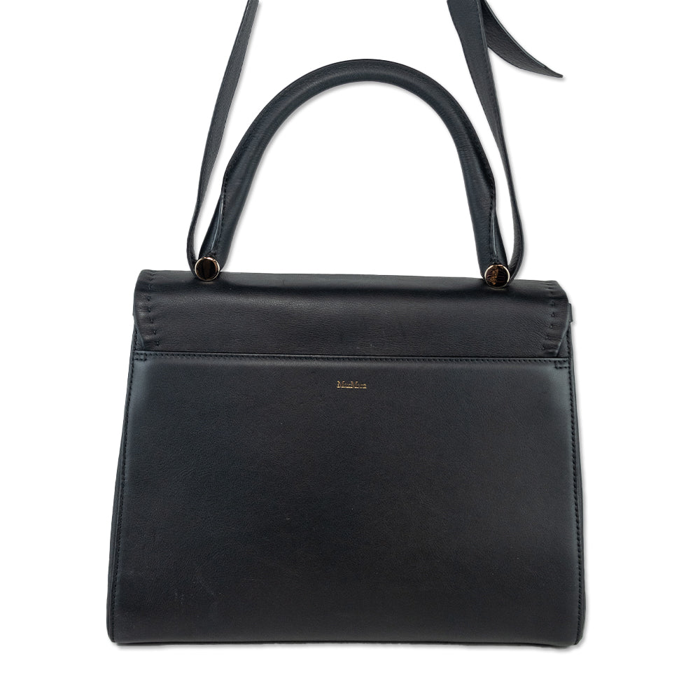 Max Mara Black Leather Ottelia J Satchel