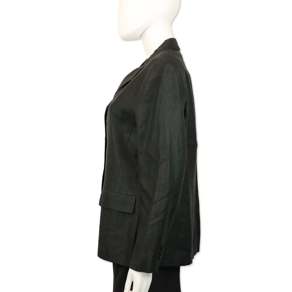 Max Mara Black Linen Blazer