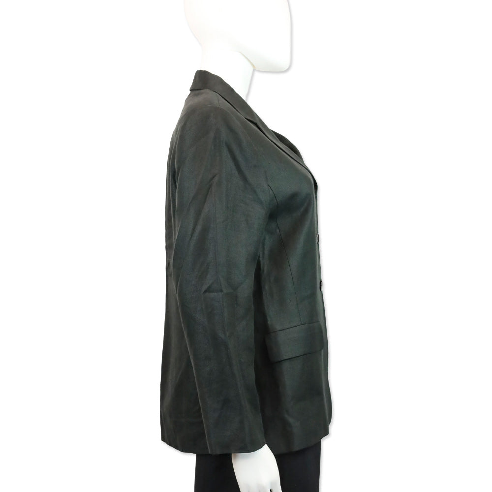 Max Mara Black Linen Blazer