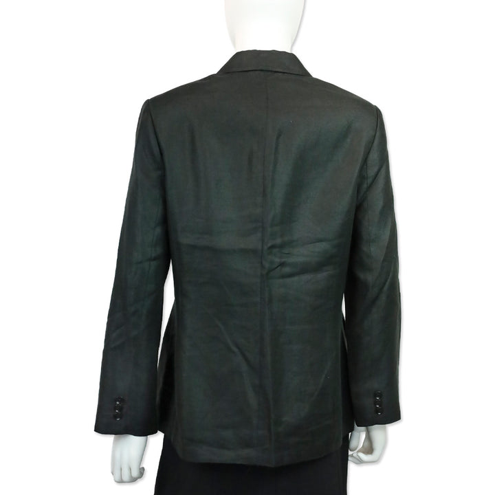 Max Mara Black Linen Blazer