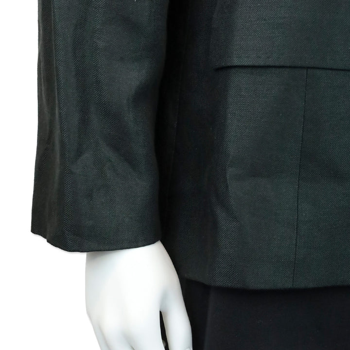 Max Mara Black Linen Blazer