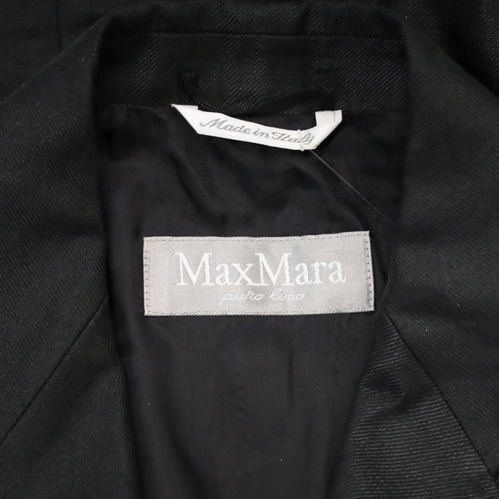 Max Mara Black Linen Blazer