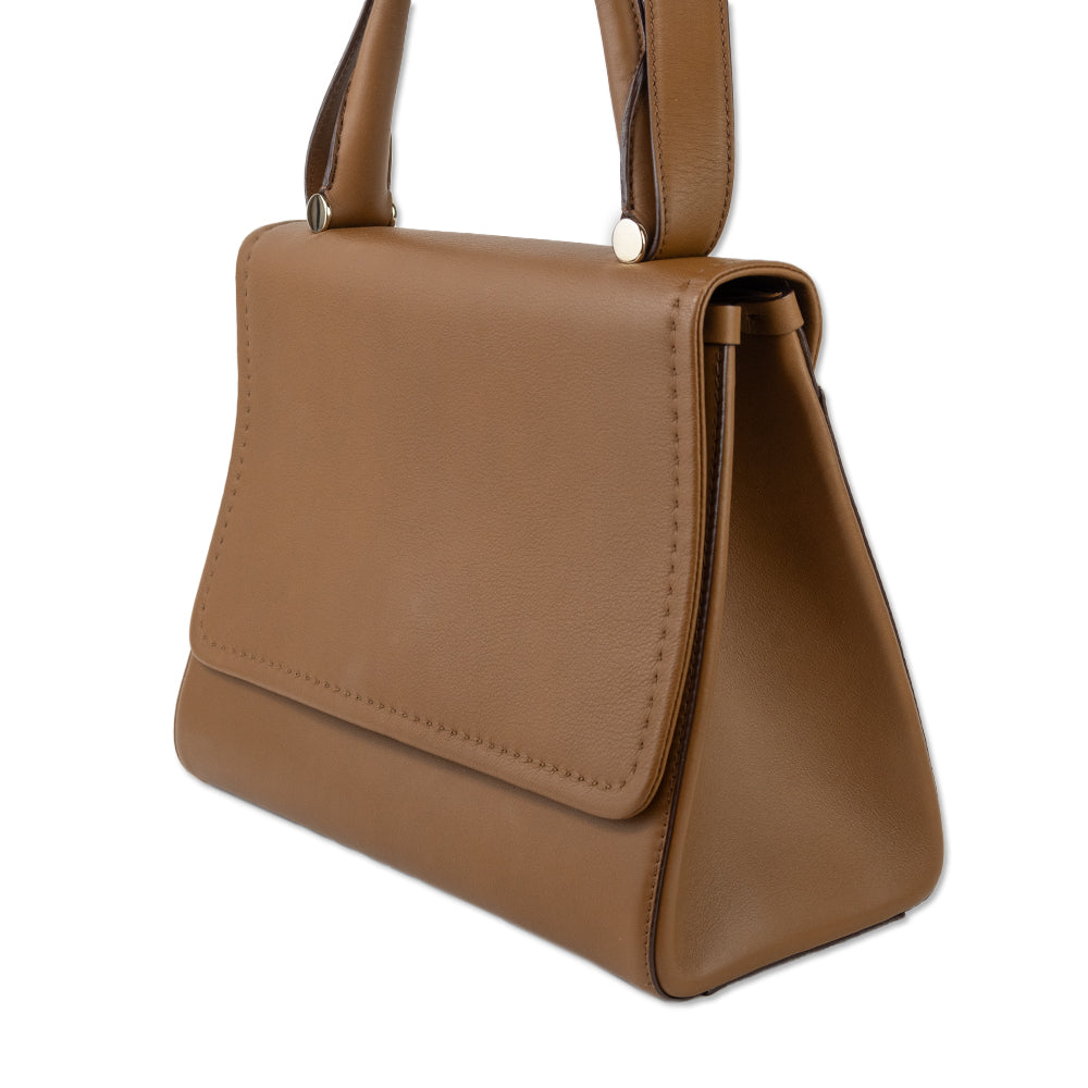 Max Mara Brown Leather Ottelia J Satchel