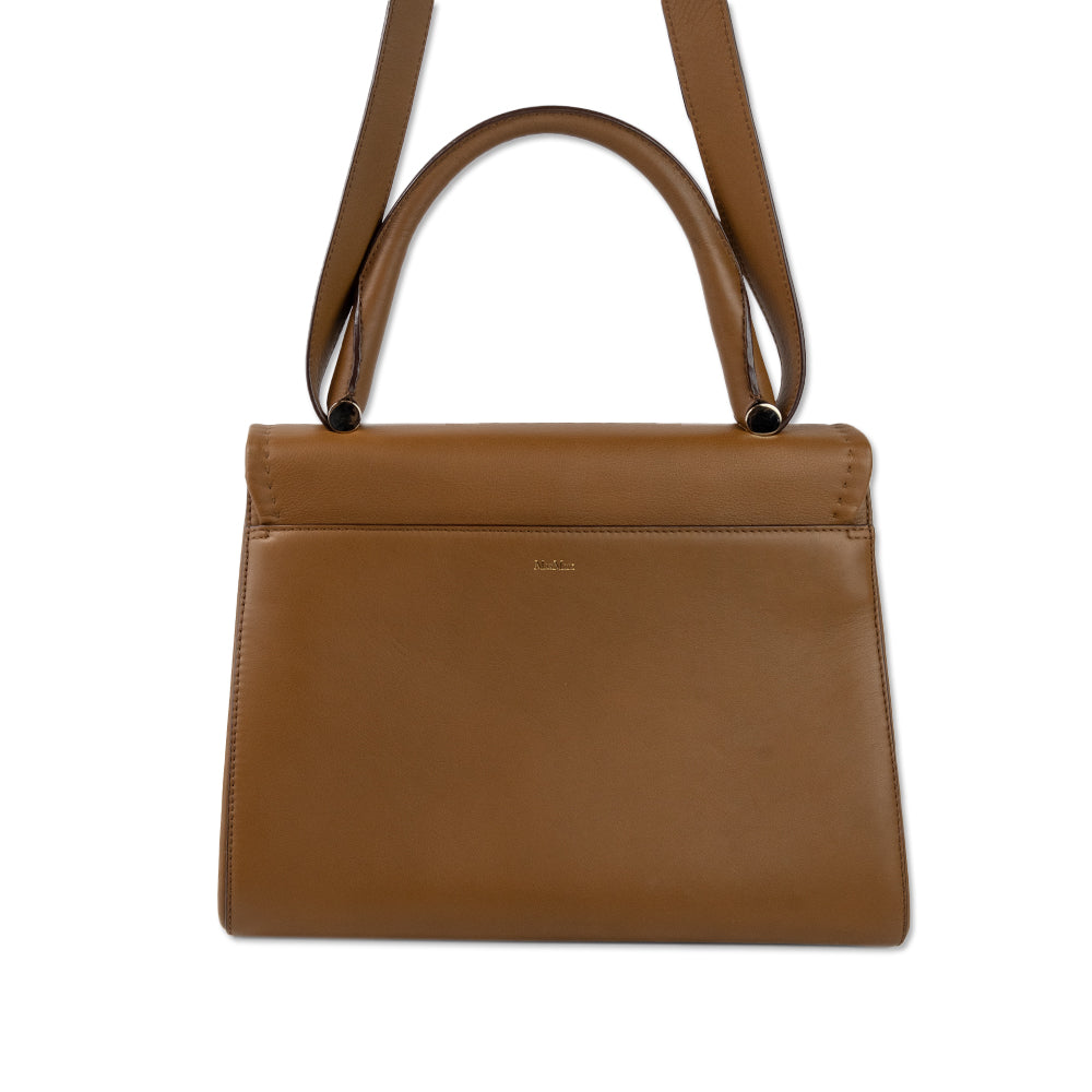 Max Mara Brown Leather Ottelia J Satchel