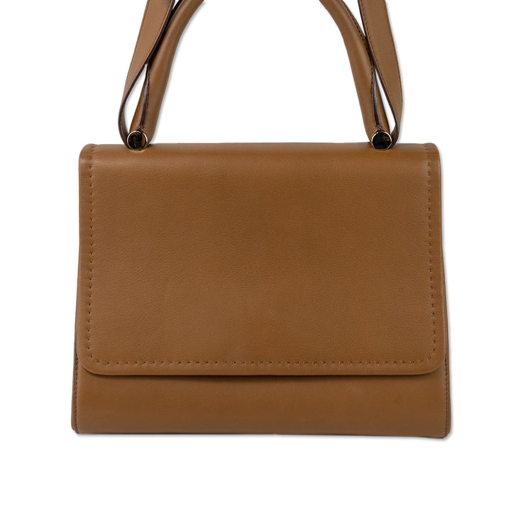 Max Mara Brown Leather Ottelia J Satchel