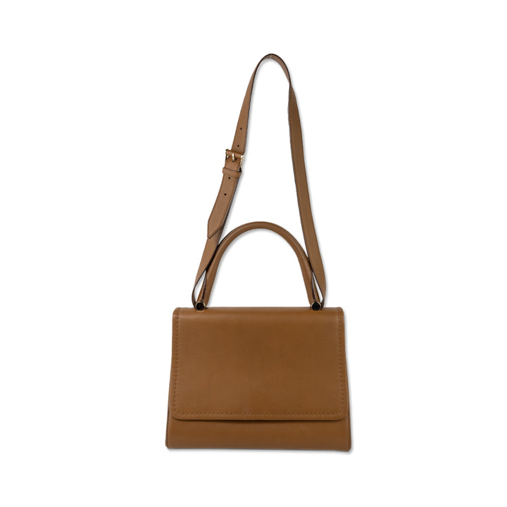 Max Mara Brown Leather Ottelia J Satchel