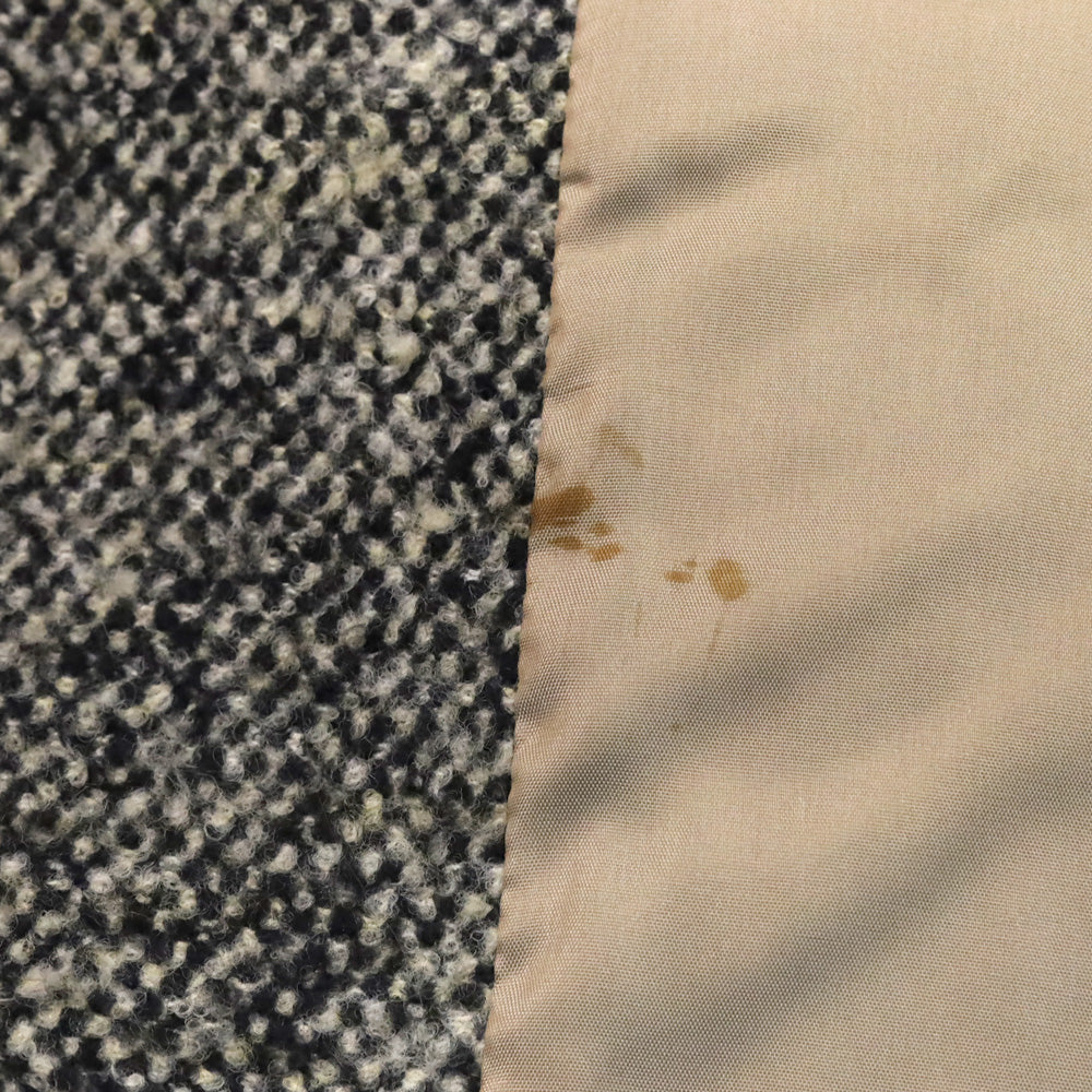 MaxMara Brown/Black Wool Tweed Coat