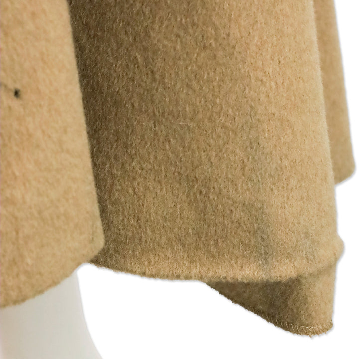 Max Mara Camel Hair Belted Midi Dress