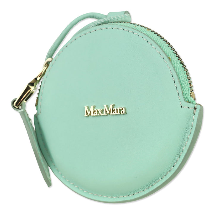 Max Mara Verde Acqua Destino Round Neck Coin Purse