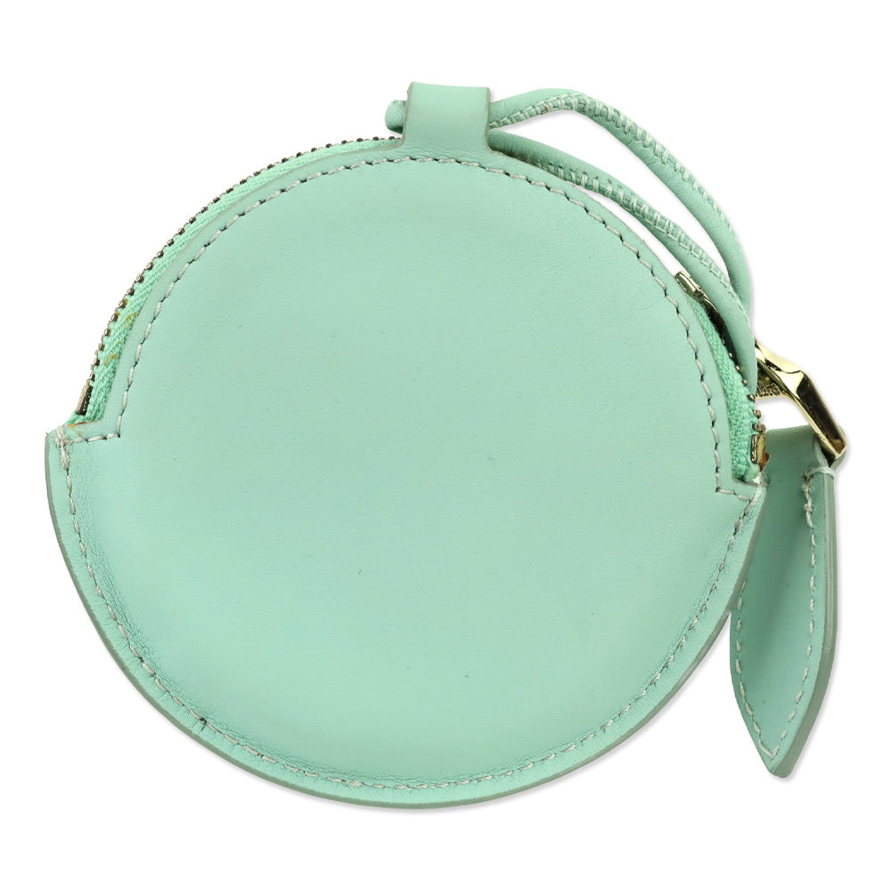 Max Mara Verde Acqua Destino Round Neck Coin Purse