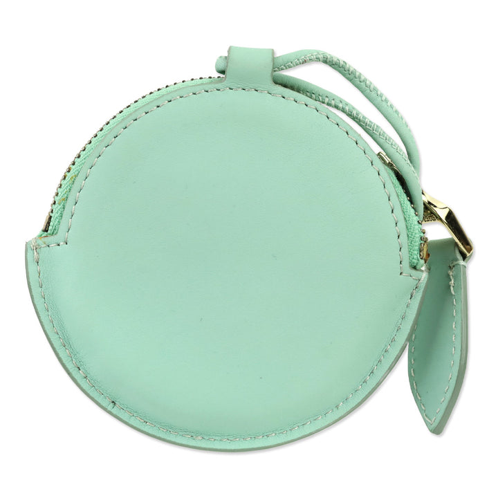 Max Mara Verde Acqua Destino Round Neck Coin Purse