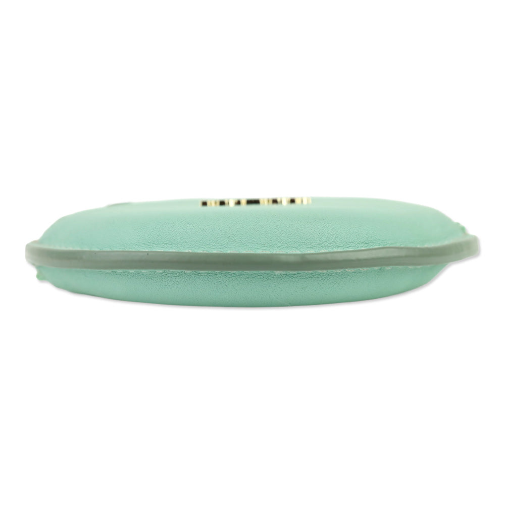 Max Mara Verde Acqua Destino Round Neck Coin Purse