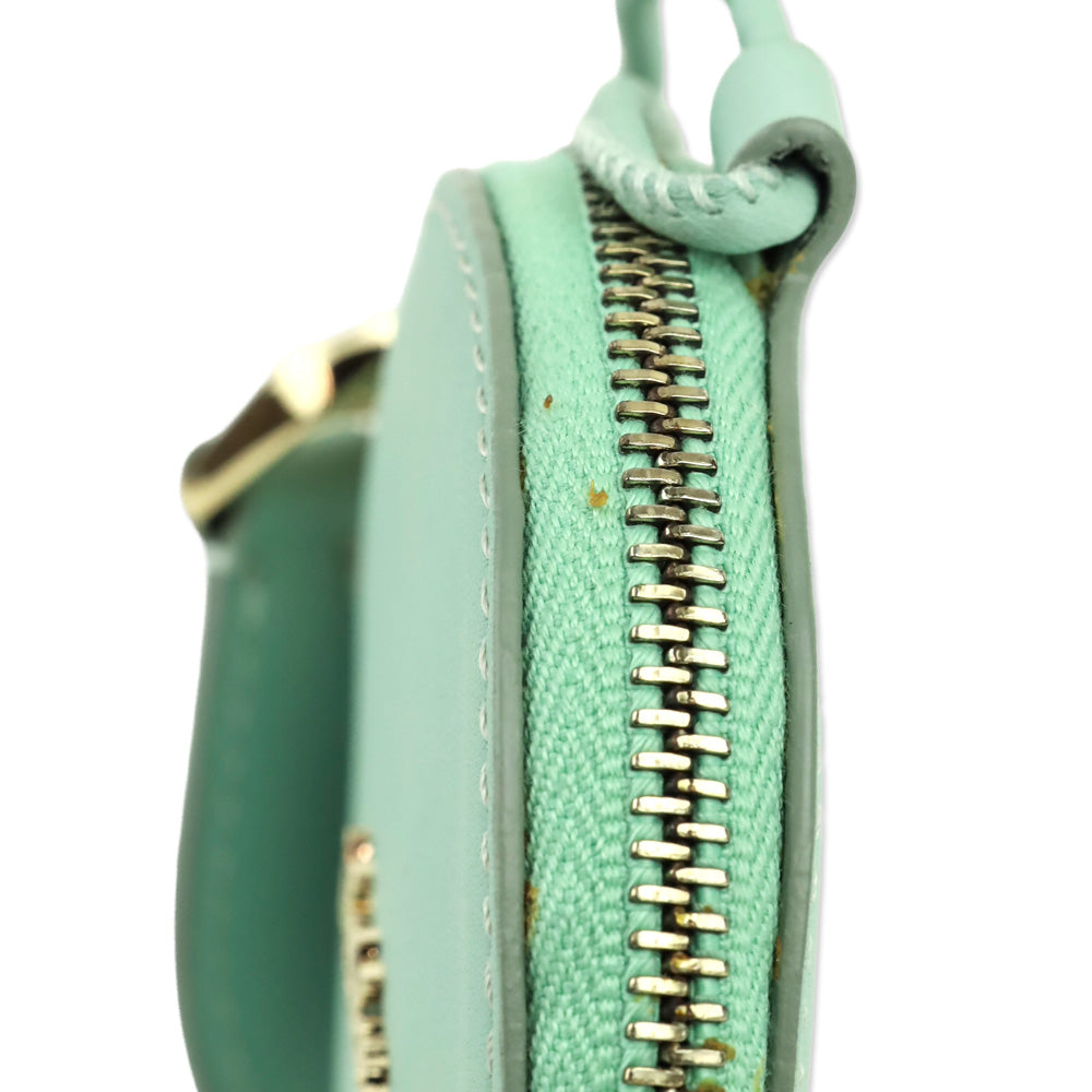 Max Mara Verde Acqua Destino Round Neck Coin Purse