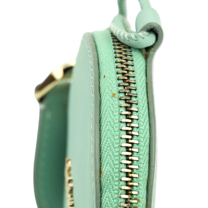 Max Mara Verde Acqua Destino Round Neck Coin Purse