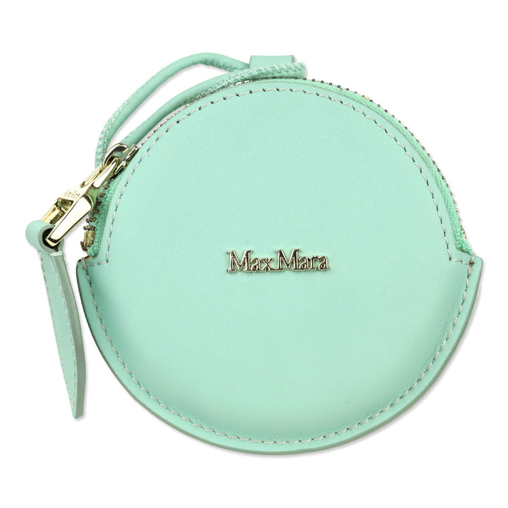 Max Mara Verde Acqua Destino Round Neck Coin Purse