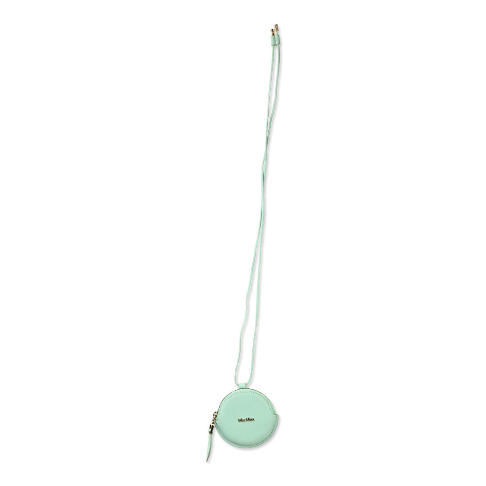 Max Mara Verde Acqua Destino Round Neck Coin Purse