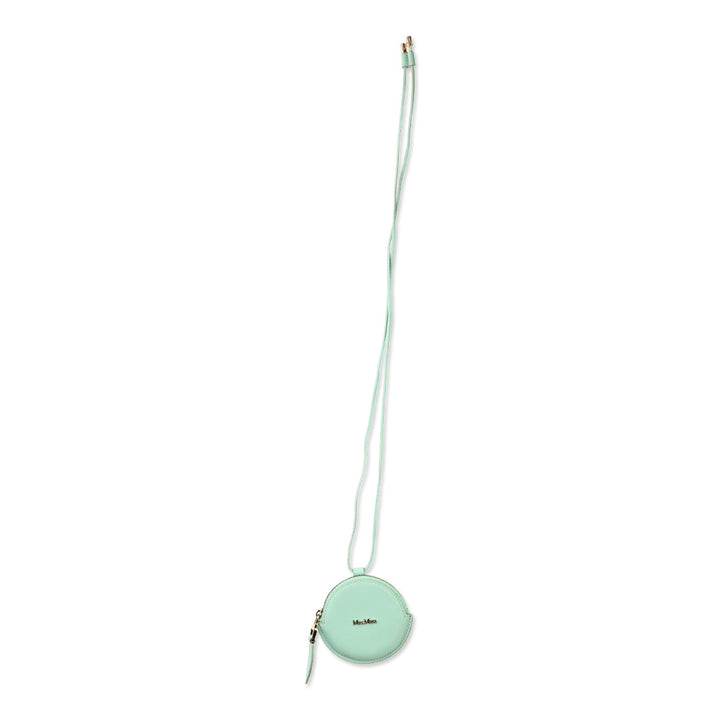 Max Mara Verde Acqua Destino Round Neck Coin Purse