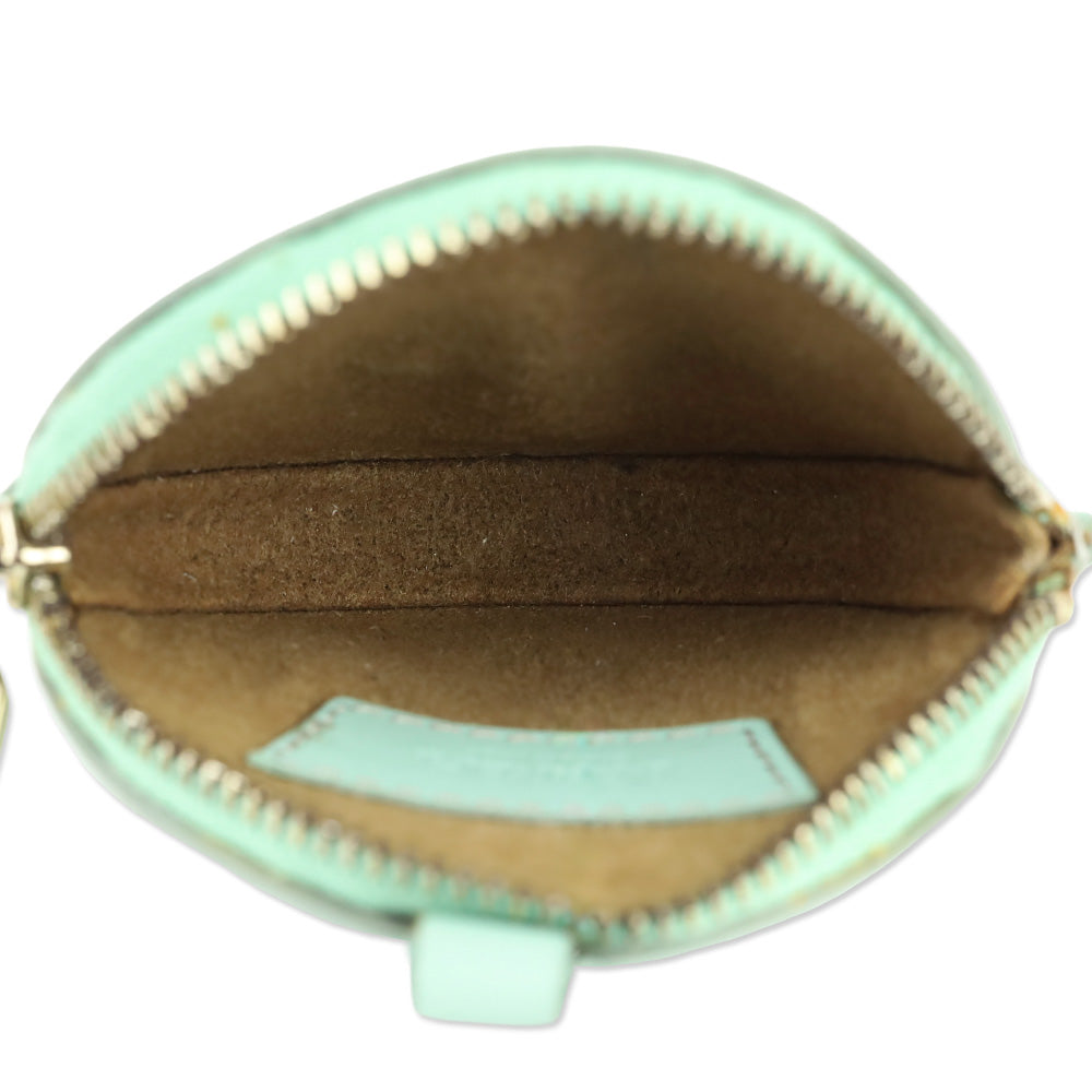 Max Mara Verde Acqua Destino Round Neck Coin Purse