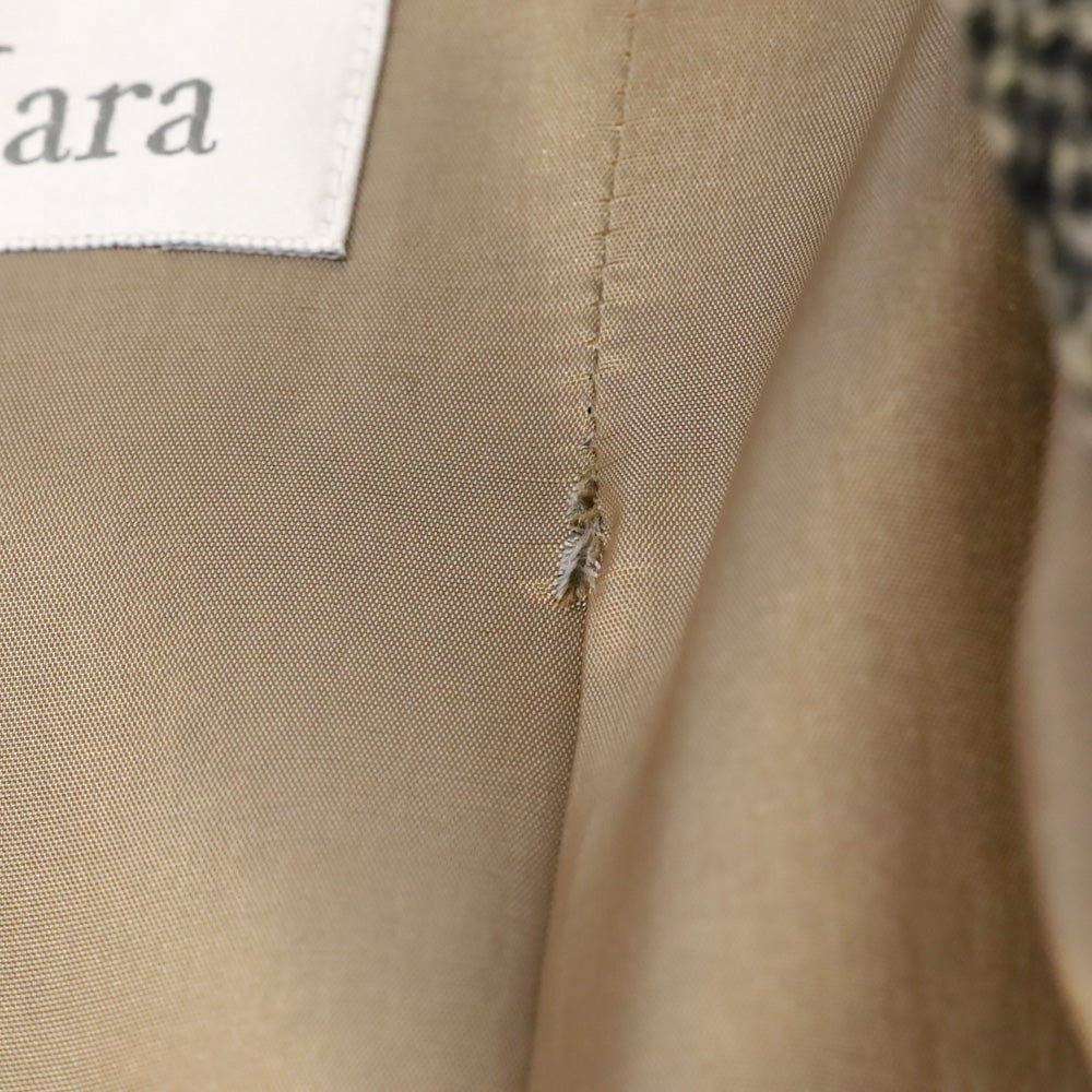 MaxMara Brown/Black Wool Tweed Coat