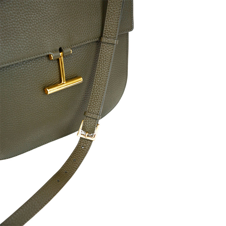 Tom Ford Tara Olive Leather Crossbody Bag