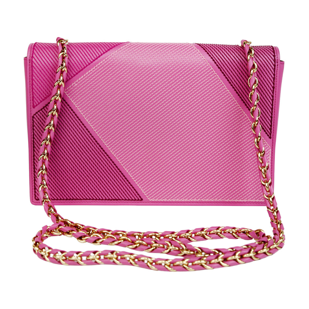 Salvatore Ferragamo Pink Leather Vara Bow Crossbody Bag