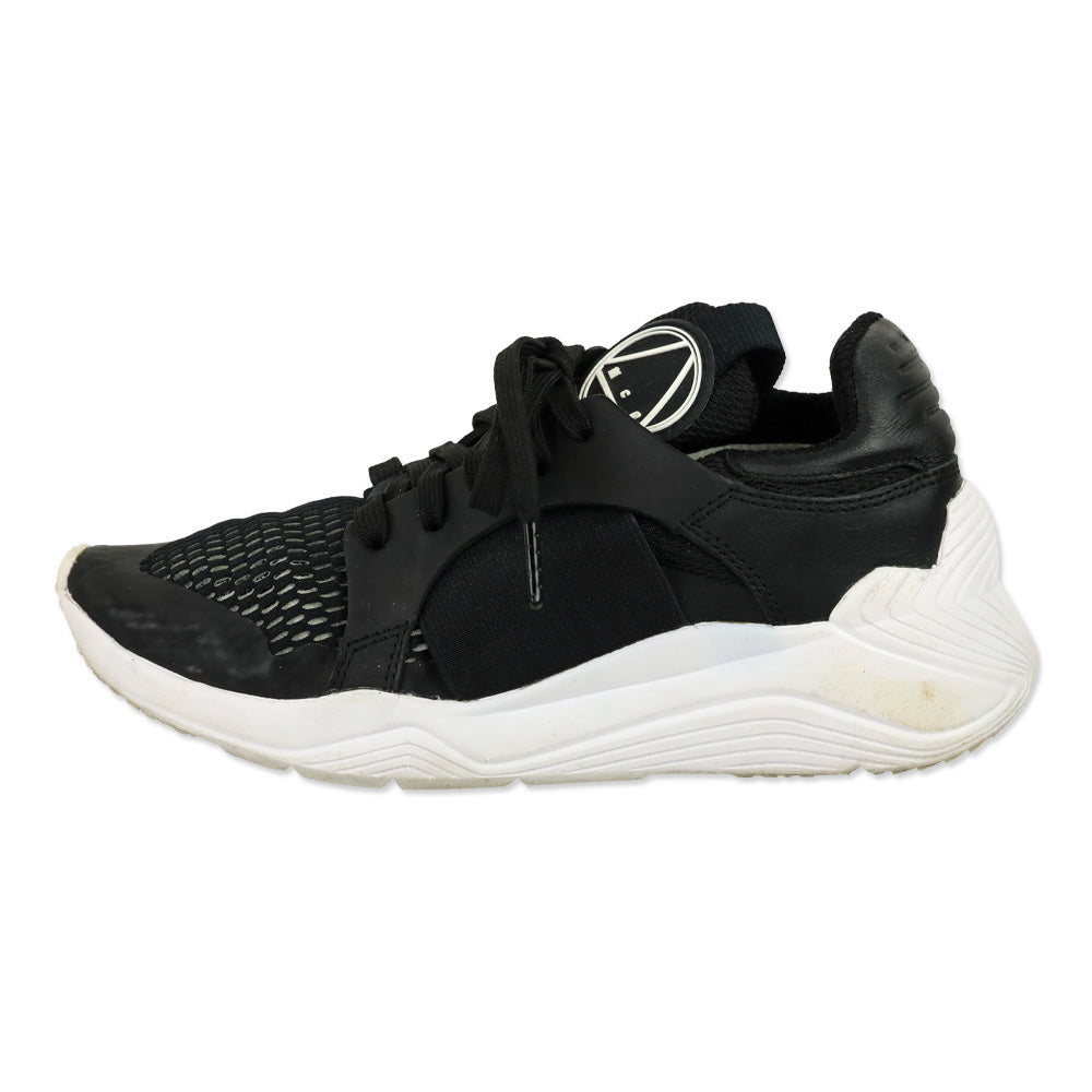 McQ Alexander McQueen Black Gishiki Leather-Trimmed Mesh Sneakers