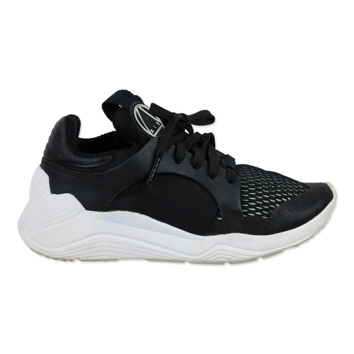 McQ Alexander McQueen Black Gishiki Leather-Trimmed Mesh Sneakers