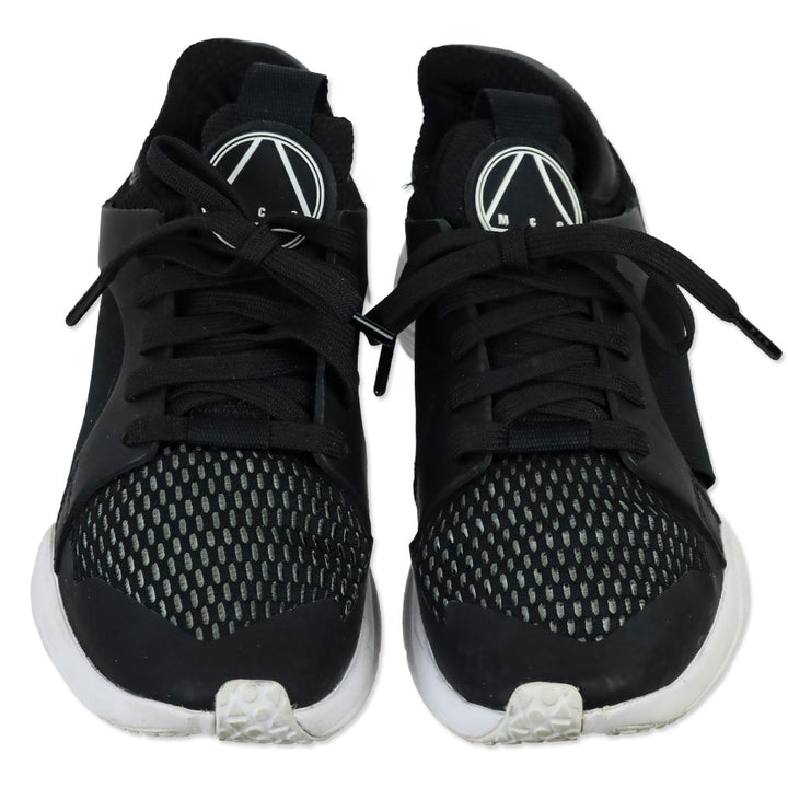McQ Alexander McQueen Black Gishiki Leather-Trimmed Mesh Sneakers