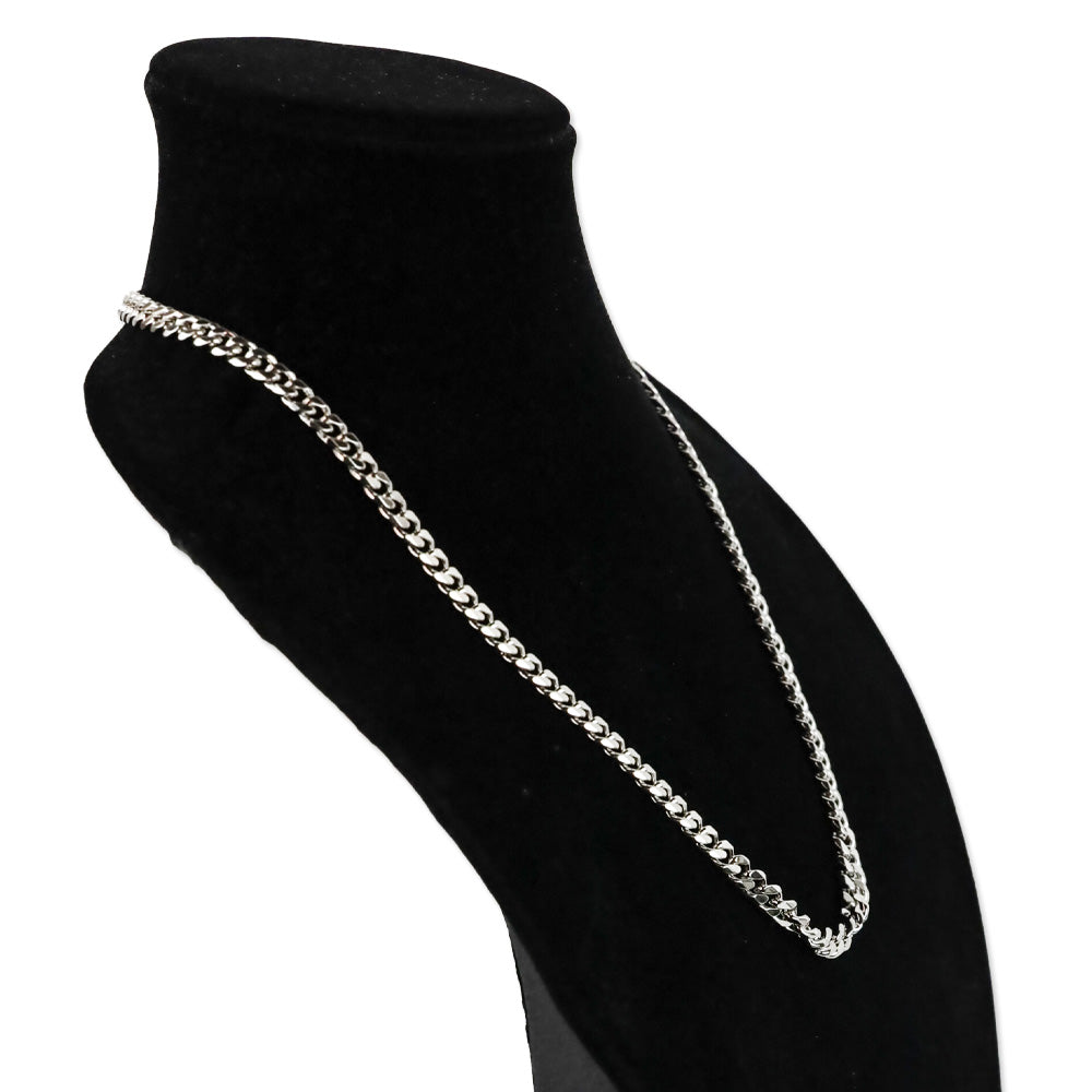 Melinda Maria Silver-Tone Cuban Chain Link Necklace