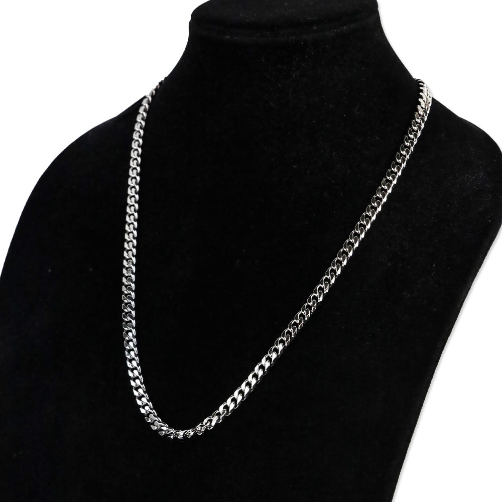 Melinda Maria Silver-Tone Cuban Chain Link Necklace