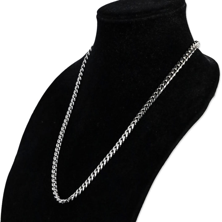 Melinda Maria Silver-Tone Cuban Chain Link Necklace