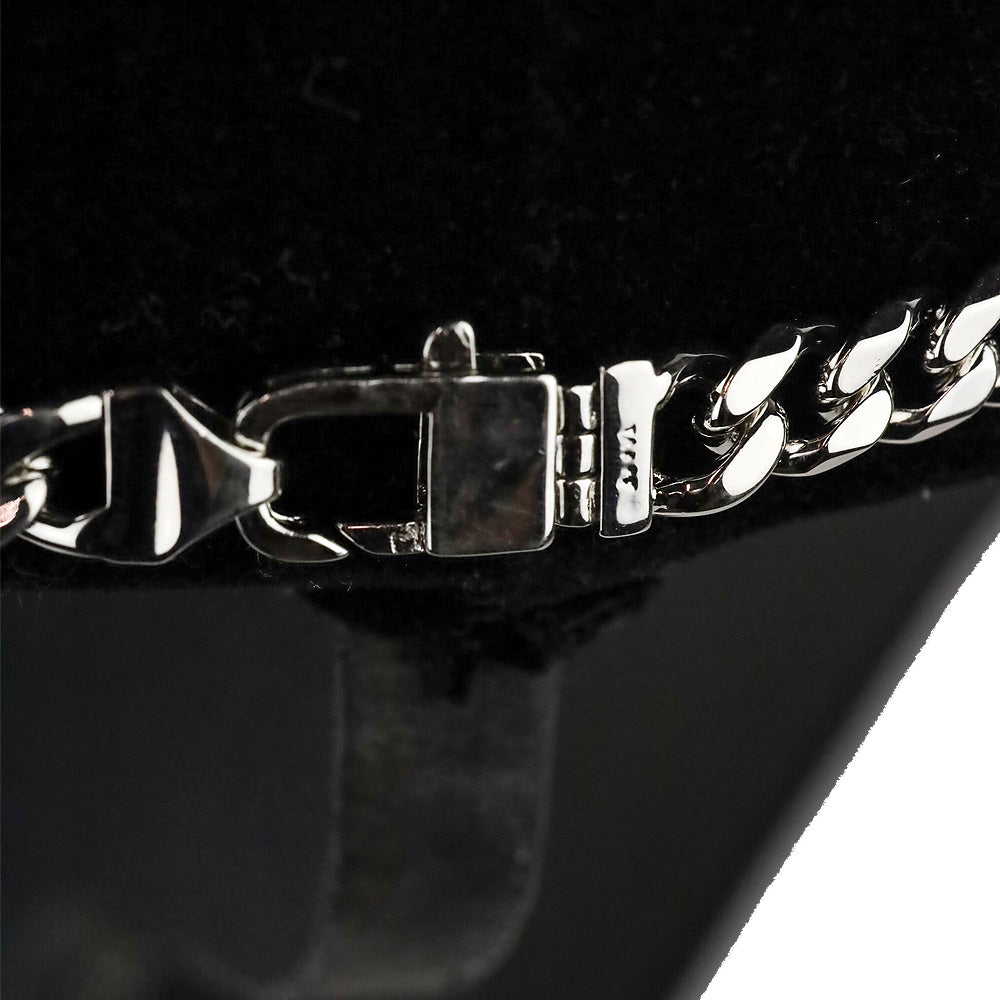 Melinda Maria Silver-Tone Cuban Chain Link Necklace