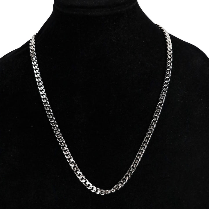 Melinda Maria Silver-Tone Cuban Chain Link Necklace