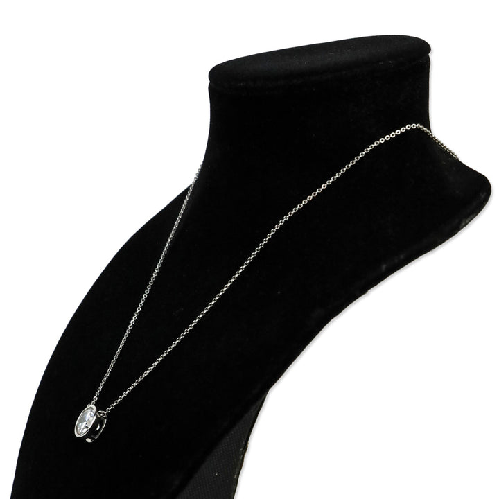 Melinda Maria Silver and White Diamondettes Mama Baroness Pendant