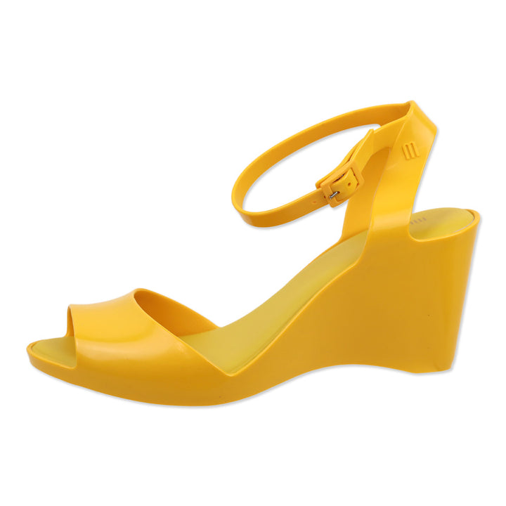 Melissa Yellow Blanca Jelly Wedge Sandal